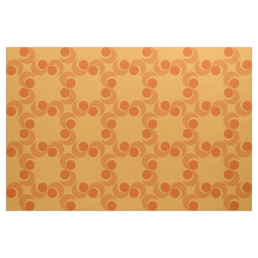 70-seconden oranje patroon stof (Fat Quarter)