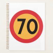 70 snelheidsbeperking verkeersbord planner (Voorkant)
