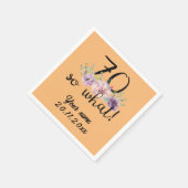 70 So What beroemd gemaakt door 70th Birthday Servet (Hoek)