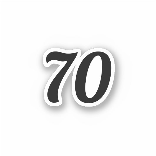 70 STICKER (Voorkant)