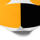 70 stijlgeometrisch patroon met halve cirkel poster (Hoek)