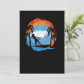 70.Surfende Surfer Girl Surfer Girl Surfboard Suns Save The Date (Staand voorkant)