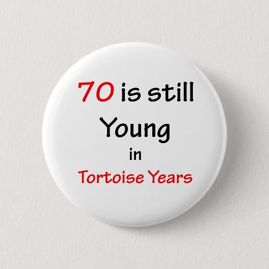 70 Tortoise-jaren Ronde Button 5,7 Cm (Voorkant)