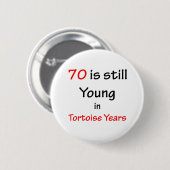 70 Tortoise-jaren Ronde Button 5,7 Cm (Voorkant /achterkant)