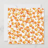 70 Uitnodiging voor herfst verjaardag (Achterkant)