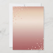 70 Uitstekend Roos Gouden Glitter Diamond Verjaard Kaart (Achterkant)