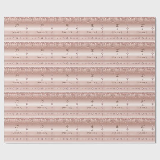 70 Uitstekend Roos Gouden Glitter Verjaardagsfeest Cadeaupapier (Vlak)