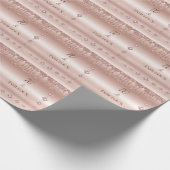 70 Uitstekend Roos Gouden Glitter Verjaardagsfeest Cadeaupapier (Hoek)