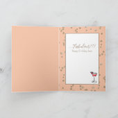 70 Uitstekend Vrouw Cartoon Margarita 70e Verjaard Kaart (Binnen)