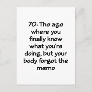 70 verjaardag Een brutaal eerbetoon aan Zeven Dece Briefkaart