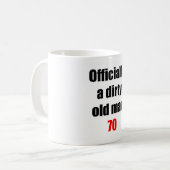 70 Vuile oude Man Koffiemok (Voorkant links)