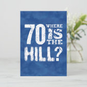 70 Waar is de 70e verjaardag van de heuvel BL70Z Kaart (Staand voorkant)
