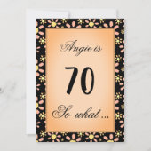70 wat de bloem van de bloem van Daisy 70e verjaar Kaart (Voorkant)