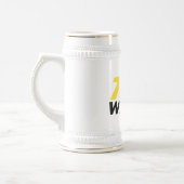 70 Wat een grappige typografie 70ste verjaardag Bierpul (Links)