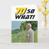 70 Wat een Inspirerend grappige foto van Birthday Kaart (Gele Bloem)