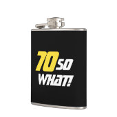 70 Wat een Motivatie Funny 70th Birthday Heupfles (Links)