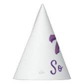 70 Wat Funny Pink Typografie 70th Birthday Feesthoedjes (Links)