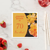 70 wat Gele Rose Funny 70th Birthday Party Servet (Insitu)