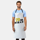 70 Wat grappig Gezegde moderne 70ste verjaardag Schort (Gedragen)