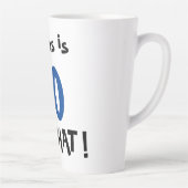 70 Wat grappig positieve Typografie 70e verjaardag Latte Mok (Rechts)