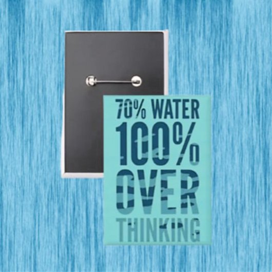 70% Water 100% Overdenk Knop Button