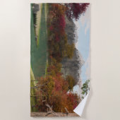 70 x35-inch badhanddoek met afbeelding voor "Fall  (Voorkant)