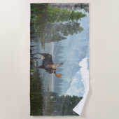 70 x 35-inch badhanddoek met afbeelding "Tranquil (Voorkant)