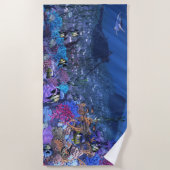 70 x 35-inch badhanddoek met "Watery Rest"-afbeeld (Voorkant)