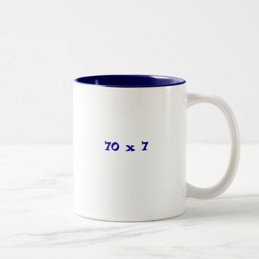 70 x 7 tweekleurige koffiemok (Rechts)