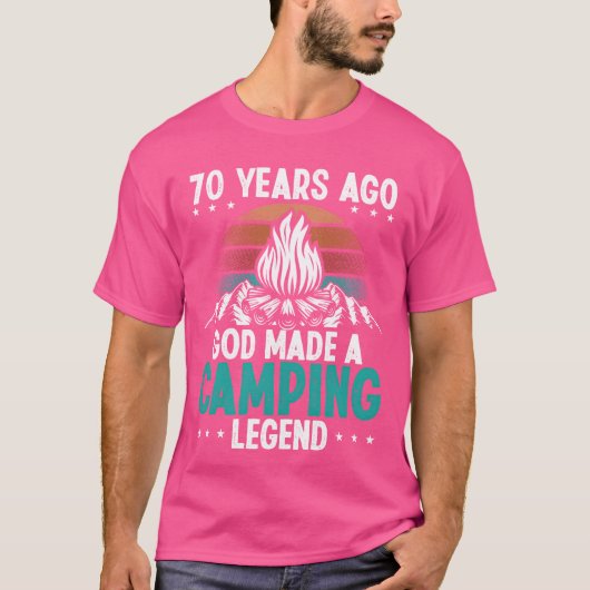 70 Year Old Camping Legend Scout 70Birthday Camper T-shirt (Voorkant)