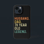 70 Year old legend 70th birthday men iPhone 13 Mini Hoesje<br><div class="desc">Husband dad legend 70 Year old birthday outfits for dad from grandkidkids kids son daughter wife.</div>