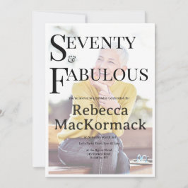 70 Zeventig & Fabulous Elegante 70e verjaardagsfee Kaart
