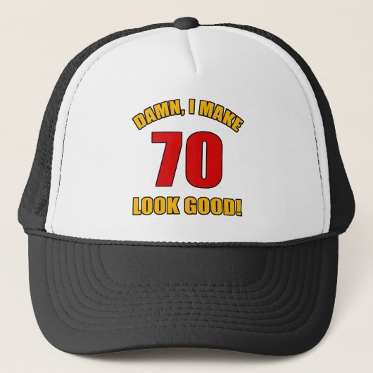 70 ziet er goed uit! trucker pet (Voorkant)