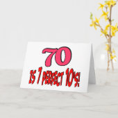 70 zijn 7 perfectioneren 10! ROZE Kaart (Gele Bloem)