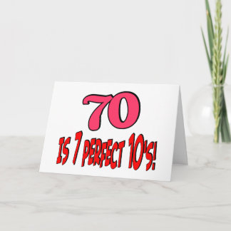 70 zijn 7 perfectioneren 10! ROZE Kaart