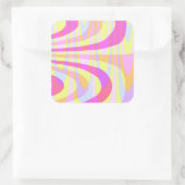 70-Zwemelen Vierkante Sticker (Tas)