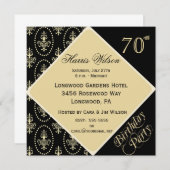 70e-79e verjaardag Uitnodigingen (Voorkant / Achterkant)