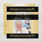 70e-79e verjaardag van de uitnodigingen van de geb (Voorkant / Achterkant)