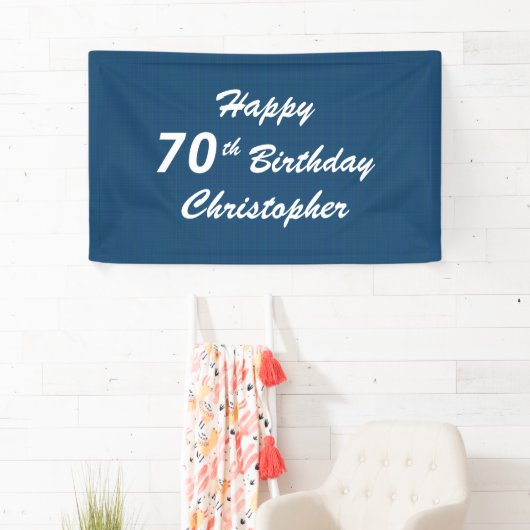 70e aantekeningen op geboortedag personaliseren Bl Spandoek (Insitu)