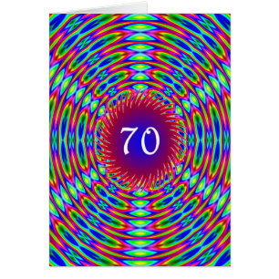 70e Abstracte Trippy Swirls van Birthday