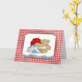 70e beer en pop kaart (Gele Bloem)