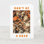 **70e BIRTHDAY ADVICE** IS GEEN "CRAB"-kaart Kaart (Voorkant)