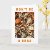 **70e BIRTHDAY ADVICE** IS GEEN "CRAB"-kaart Kaart (Gele Bloem)