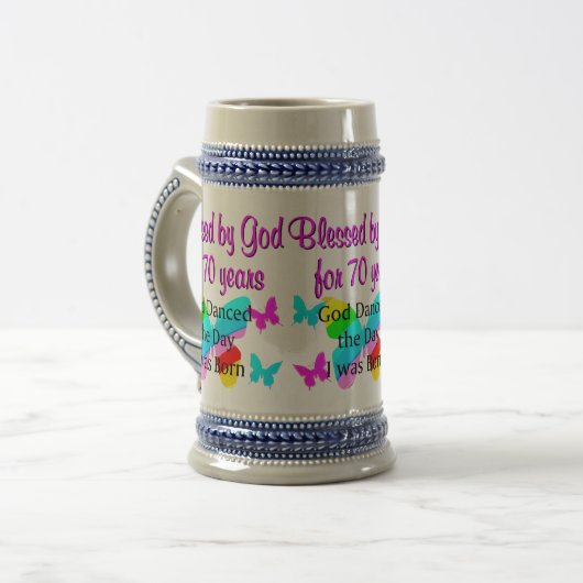 70E BIRTHDAY BLESSING BIERPUL (Voorkant links)