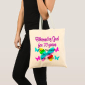 70E BIRTHDAY BLESSING TOTE BAG (Voorkant (product))