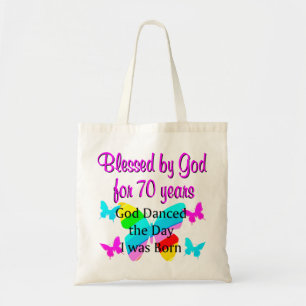 70E BIRTHDAY BLESSING TOTE BAG