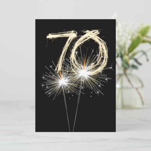 70e 'Birthday'-brochure Kaart (Staand voorkant)