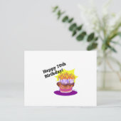 70e Birthday Cake Briefkaart (Staand voorkant)