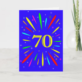 70e 'Birthday Explosion'-Kaart Kaart