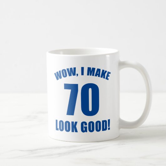 70e Birthday Gag Gift (b) Koffiemok (Rechts)